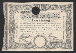 10 gulden 1849 Temesvár F+