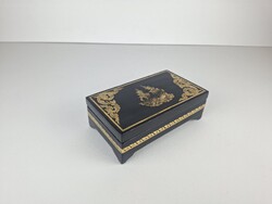 Jewelry box made of wood, Indian Hindu god depicted
