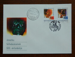 FDC - 1992. Európa - Amerika felfedezésének 500. évfordulója   /1.400,-Ft/