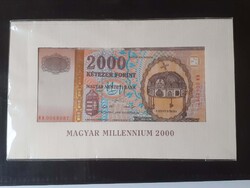 2000 Forint, 2000 - MILLENNIUM emlékbankjegy eredeti MNB díszcsomagolásban, UNC