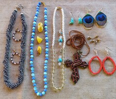 Bulk Jewelry: Silver, Amber, Coral, Turquoise, Quartz, Cat's Eye.