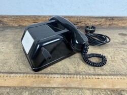 -AX884- Retro crank bakelite telephone old induktor desk device without dial LB55 cracked