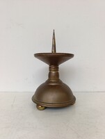 Antik gyertyatartó 1 db bronz gótikus barokk keresztény templomi gyertya tartó 360 7497