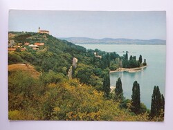 TIHANY - LÁTKÉP - 1971., retro, postatiszta képeslap, Balaton, Veszprém megye