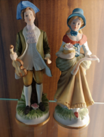 KOWA porcelán figurapár – hegedűs úriember és hölgy /zenèsz baràtodnak ajdèkba/.