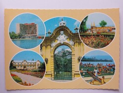 KESZTHELY - MOZAIK - 1980., üdvözlet, retro, postatiszta képeslap, Balaton, Zala megye