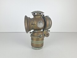 Antik bicikli lampa, karbiddal mukodik, gyujtemenybe