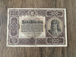100 Korona 1920 F