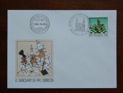 FDC 1992. Sakkcsapat Európa-Bajnokság, Debrecen   /1.000,-/