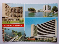 KESZTHELY - HELIKON HOTEL - MOZAIK - 1980., üdvözlet, retro, postatiszta képeslap,Balaton,Zala megye