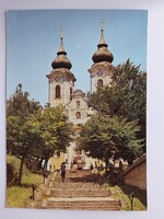 TIHANY - APÁTSÁGI TEMPLOM - 1979., retro, postatiszta képeslap, Balaton, Veszprém megye