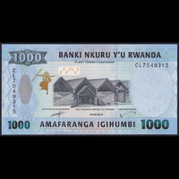 Rwanda / Ruanda 1000 Francs 2019 P-W43 UNC