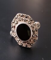 Silver Onyx Ring