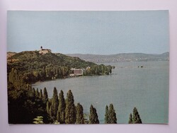 TIHANY - LÁTKÉP - 1979., üdvözlet, retro, postatiszta képeslap, Balaton, Veszprém megye