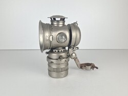 Antik bicikli lampa, karbiddal mukodik, gyujtemenybe
