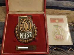 30 Years MHSZ Commemorative Badge