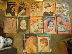 TOLNAI VILÁGLAPJA 1932 - 1938 ISSUES, 22 PIECES!!! OLD NEWSPAPER MAGAZINE