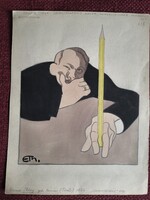 Eduard Thöny: Önarckép karikatúra
