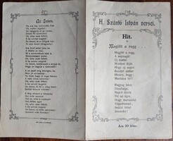 Old Religious Poems - H. Szántó István Verse Booklet -