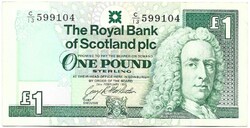 1 font pound 1993 Royal Bank of Scotland G.R. Mathewson Skócia