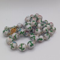 Cloisonne Porcelain Necklace