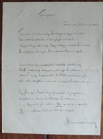 Dr. Hlaváts Andor Hand-Signed Hungarian Poem and Printed French Verse