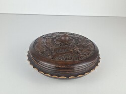 Jewelry Box made of wood, round shape