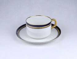 2B410 Régi jelzett aranyozott Hutschenreuther Bavaria porcelán kávéscsésze 1914
