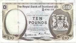 10 font pound pounds 1984 Royal Bank of Scotland C. Winter Skócia