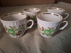 4 db Kiev Ukraine virágos porcelán bögre csésze