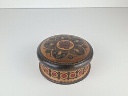 Jewelry Box made of wood, round shape