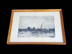 Lajos Novák (1927 - 1989) - Kútné - Copper Engraving