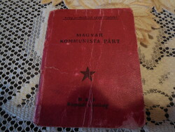 M:K:P. korai  tagsági  könyv , bélyegekkel  , 1945 - 1947 -ig