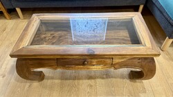 Stunning Rosewood Indonesian Opium-Feet Coffee Table, Chinese, Indian, Japanese