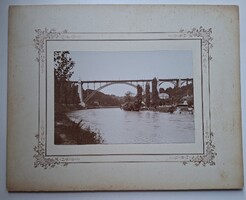 Antique Photo, Fribourg, Pont du Gottéron Bridge, Switzerland