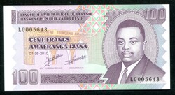 Burundi 2010 100 Francs UNC