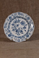 Meissen porcelán desszerttányér Blue Onion Zwiebelmuster kék hagyma kobalt Németország