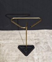 Mid-century Modern Rezzed Umbrella Stand with Cast Iron Base