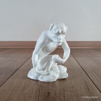 Antik Nymphenburg porcelán majom figura