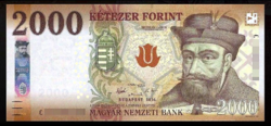 2000 forint 2016 UNC