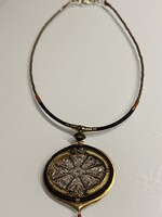 Vintage Langani necklace with a special pendant, 41 cm, signed