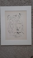 George Grósz 1930-ban készült eredeti litográfia