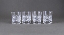 2B428 Hibátlan csiszolt üveg kristály Whiskey pohár készlet 4 darab