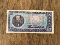 Románia 100 Lei 1966 XF