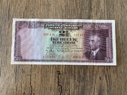 Törökország 2,5 Líra 1947 XF