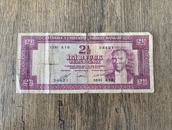 Törökroszág 2,5 Líra 1957 G