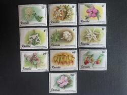 Ruanda postatiszta virágok 1981