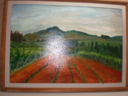 Zita Kiss - 40 cm x 50 cm - Title: Dozsnok, Oil on Fiberboard