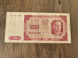 Lengyelország 100 Zlotych 1948 F