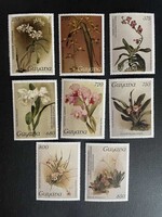 Guyana virágok postatiszta 1987